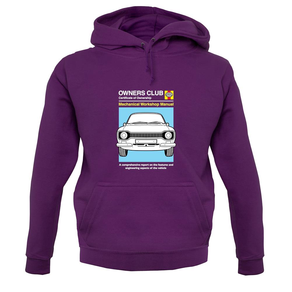 Car Owners Manual Ford Escort unisex hoodie