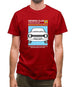 Car Owners Manual Ford Escort Mens T-Shirt