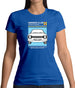 Car Owners Manual Ford Escort Womens T-Shirt