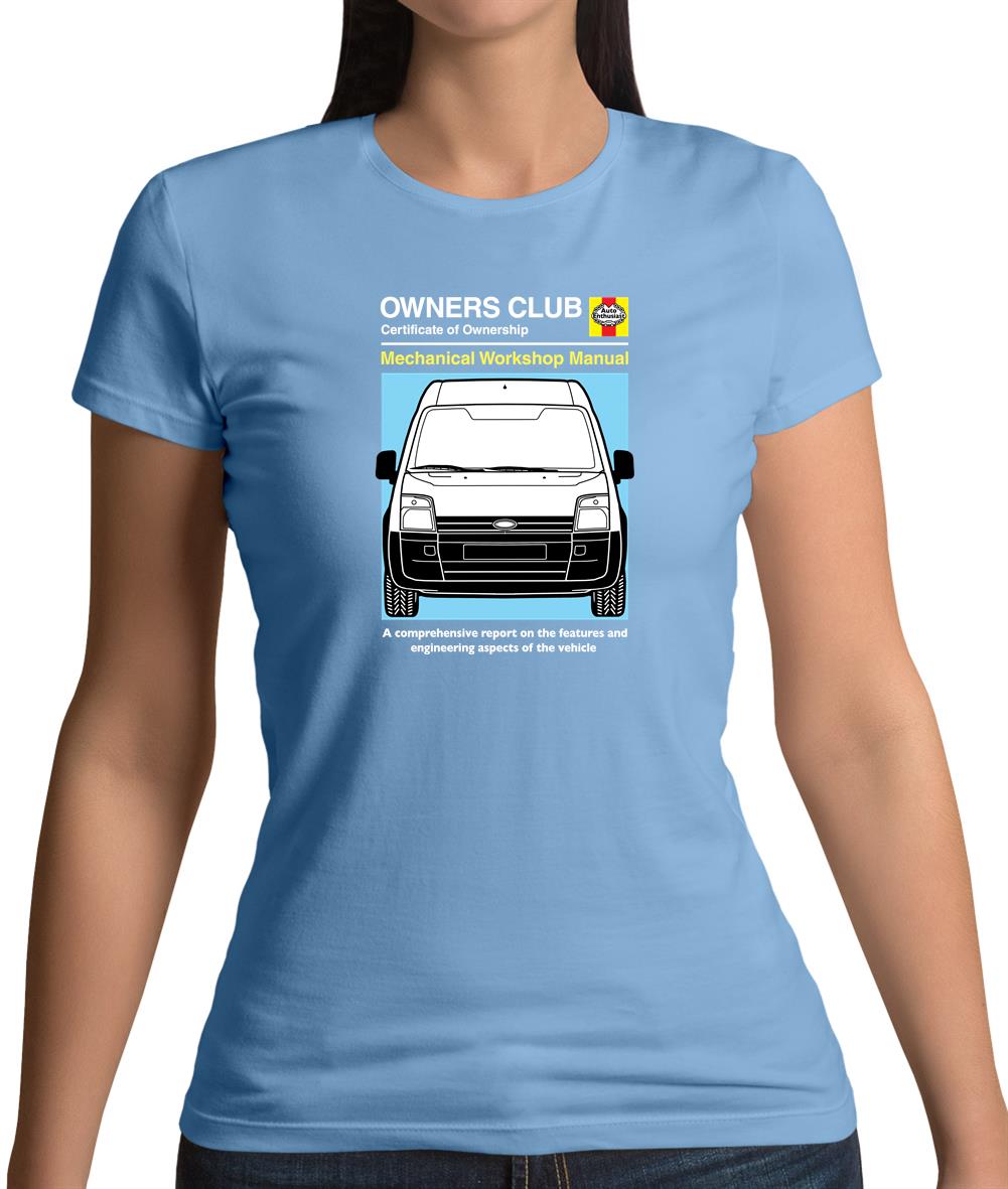 Car Owners Manual Ford Transit Womens T-Shirt