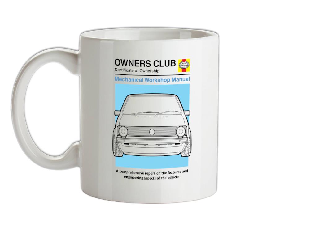 Car Owners Manual Golf MK1 Ceramic Mug