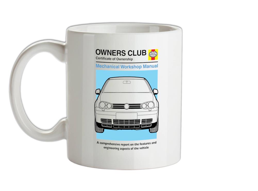 Car Owners Manual Golf MK4 Ceramic Mug
