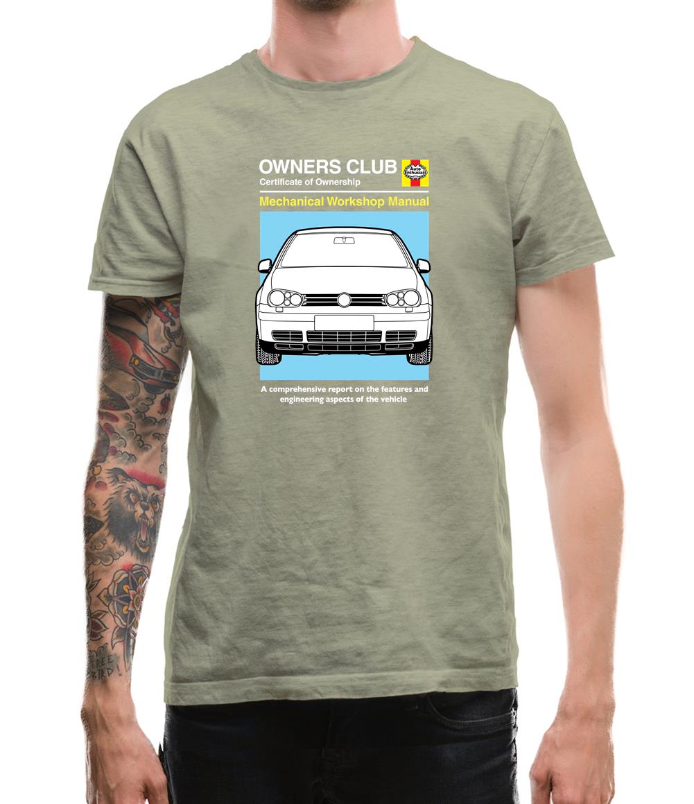 Car Owners Manual Golf Mk4 Mens T-Shirt