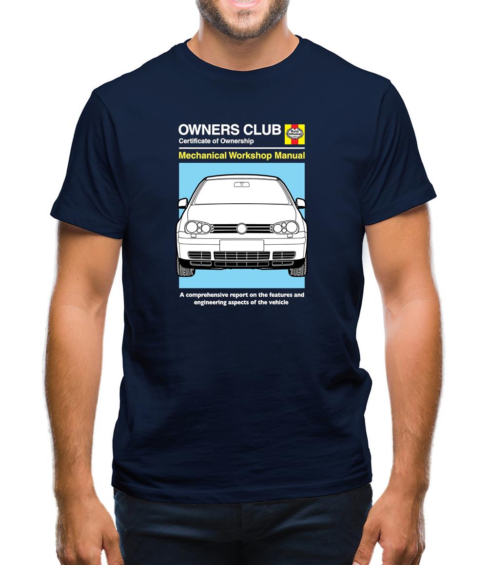 Car Owners Manual Golf Mk4 Mens T-Shirt