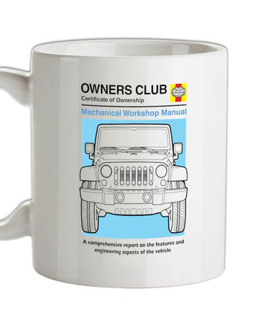 Car Owners Manual Jeep Ceramic Mug