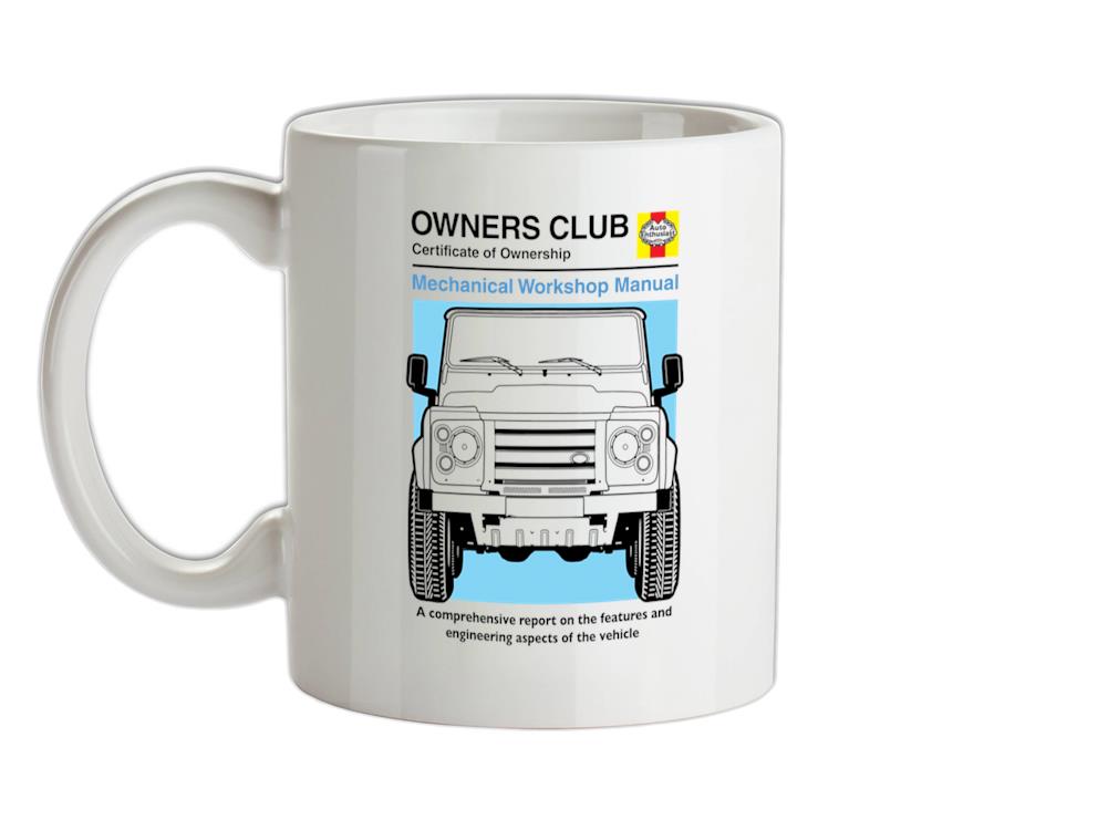 Car Owners Manual Land Rover Ceramic Mug