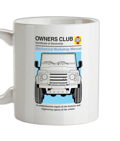 Car Owners Manual Land Rover Ceramic Mug