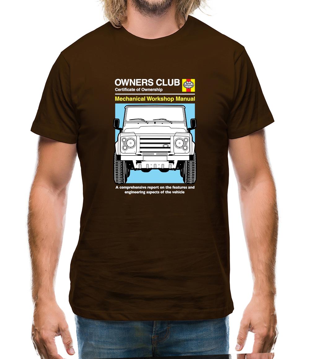 Car Owners Manual Land Rover Mens T-Shirt
