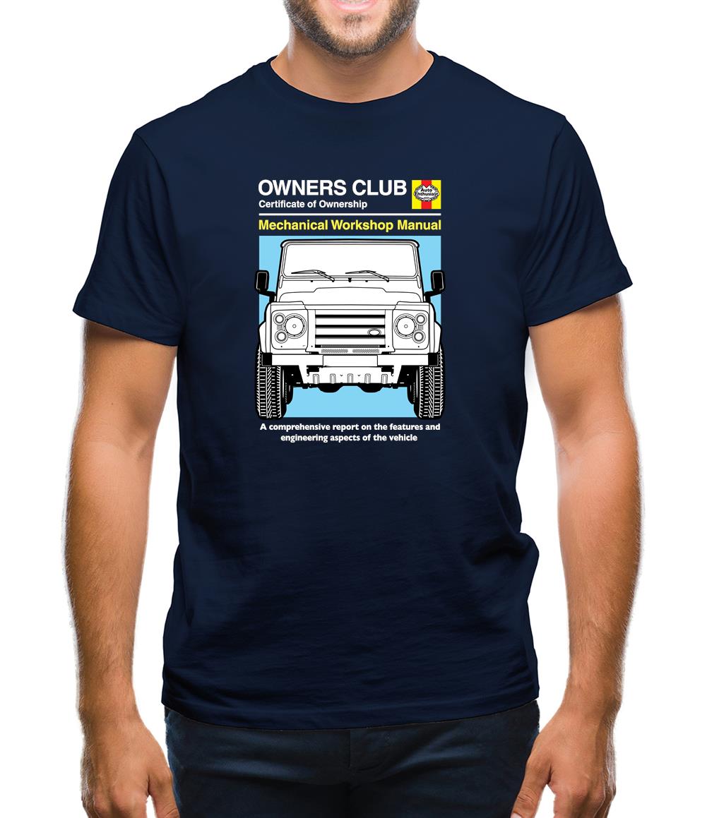 Car Owners Manual Land Rover Mens T-Shirt