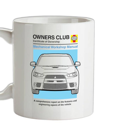 Car Owners Manual Evo Ceramic Mug