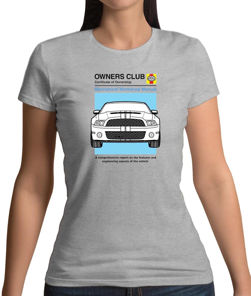 Car Owners Manual Mustang Mustang Womens T-Shirt