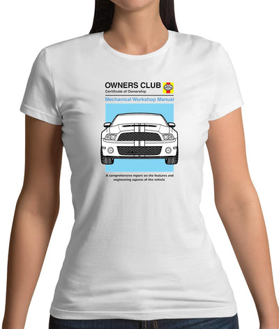 Car Owners Manual Mustang Mustang Womens T-Shirt