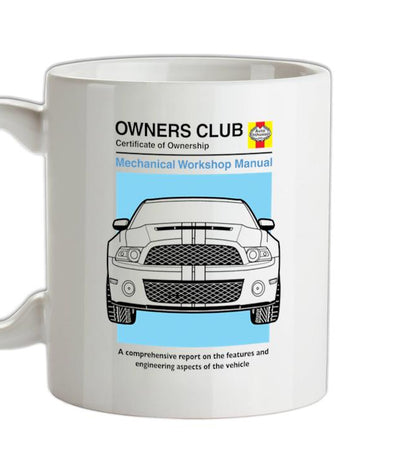 Car Owners Manual Mustang Mustang Ceramic Mug