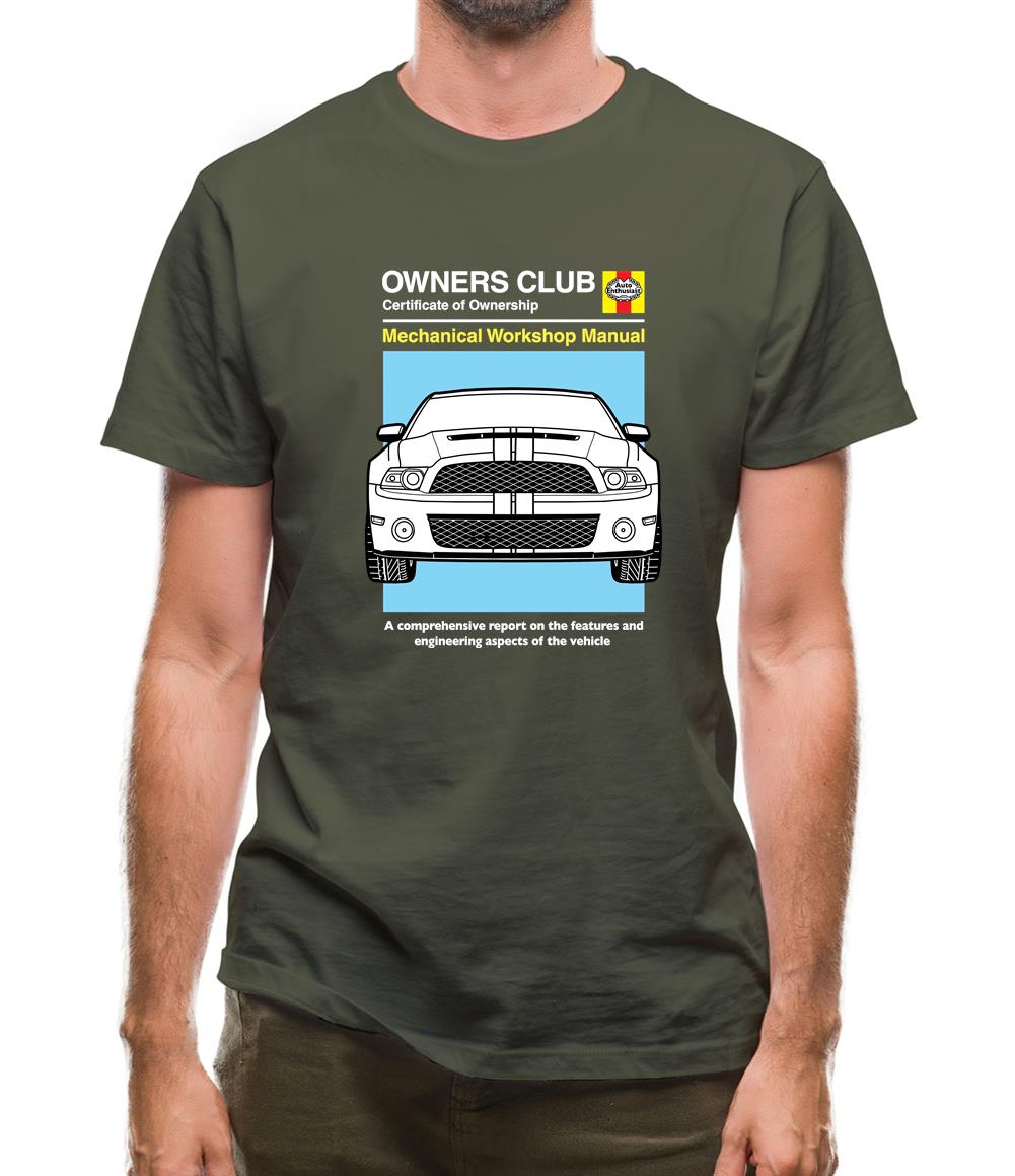 Car Owners Manual Mustang Mustang Mens T-Shirt