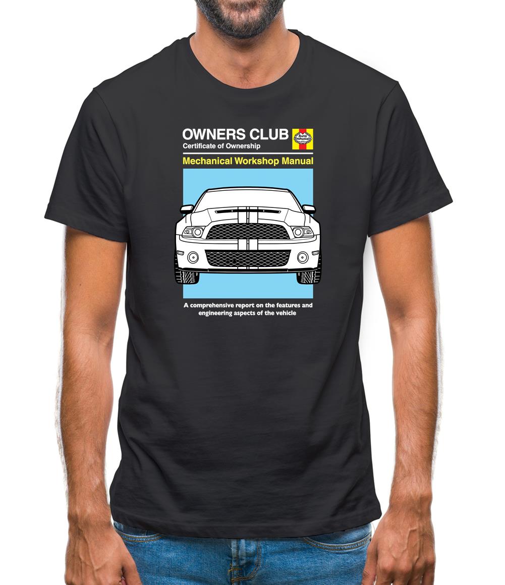 Car Owners Manual Mustang Mustang Mens T-Shirt