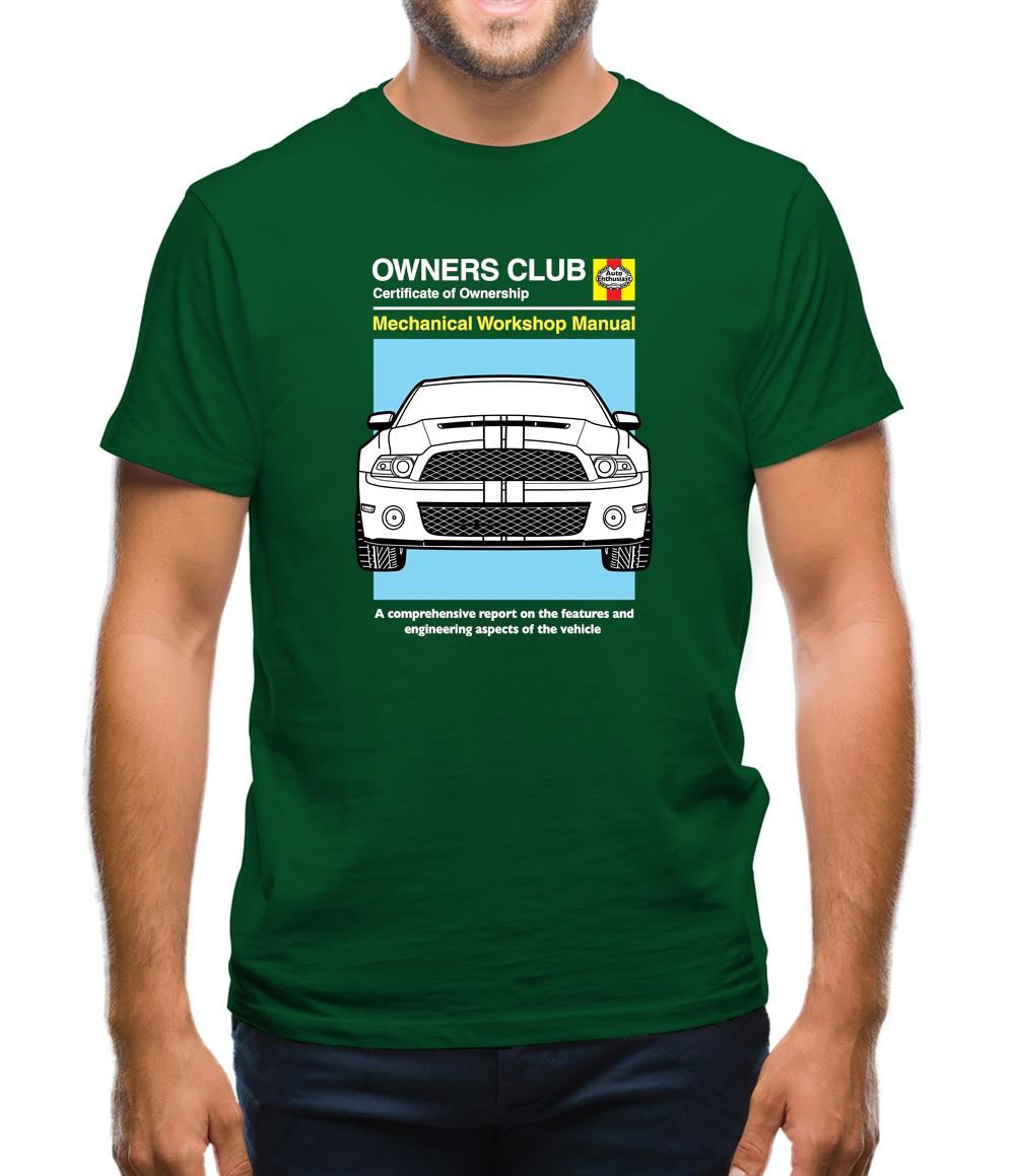 Car Owners Manual Mustang Mustang Mens T-Shirt