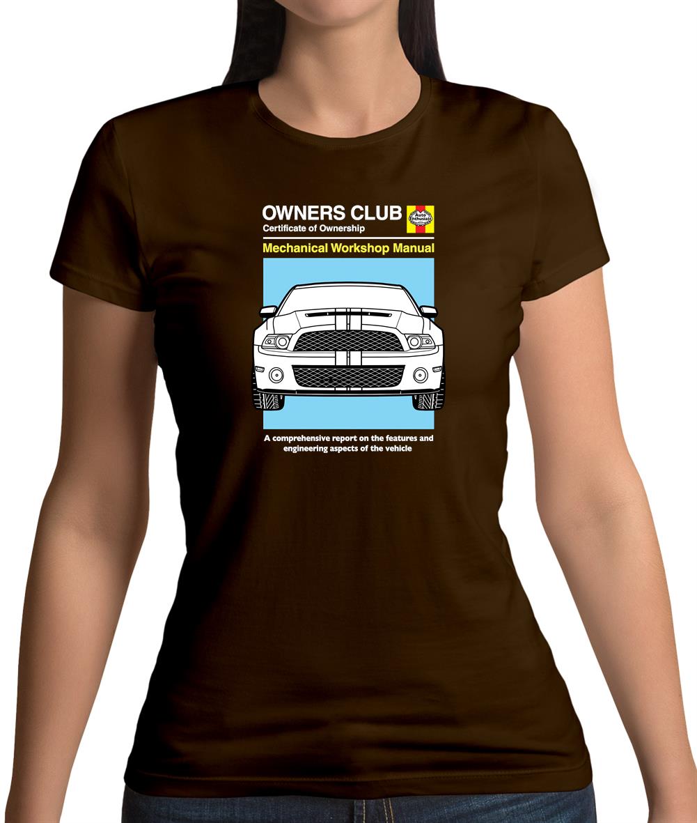 Car Owners Manual Mustang Mustang Womens T-Shirt
