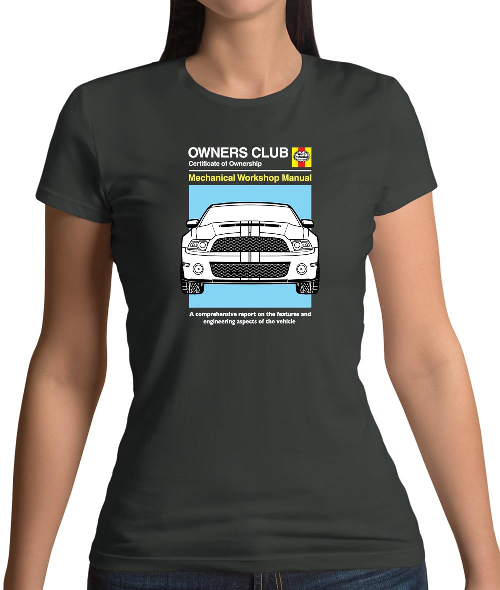 Car Owners Manual Mustang Mustang Womens T-Shirt