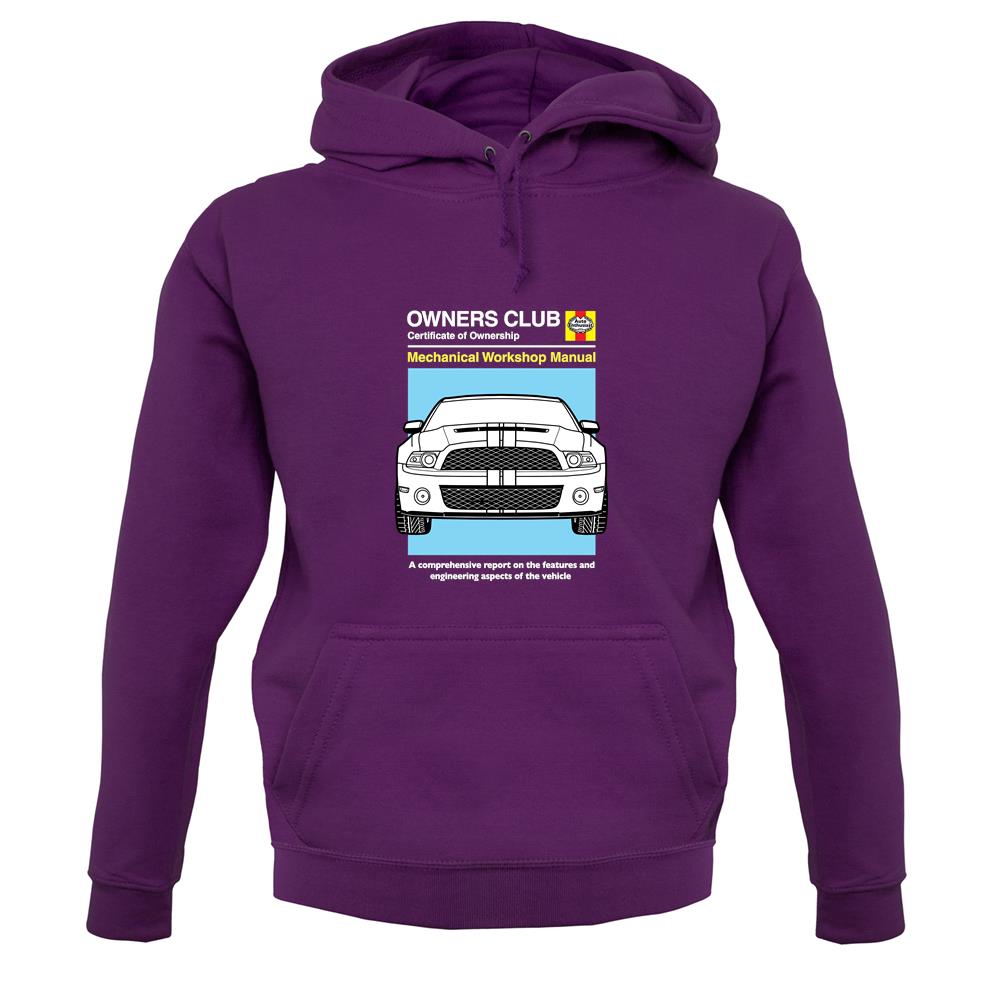 Car Owners Manual Mustang Mustang unisex hoodie