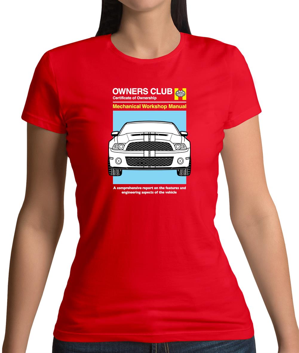 Car Owners Manual Mustang Mustang Womens T-Shirt