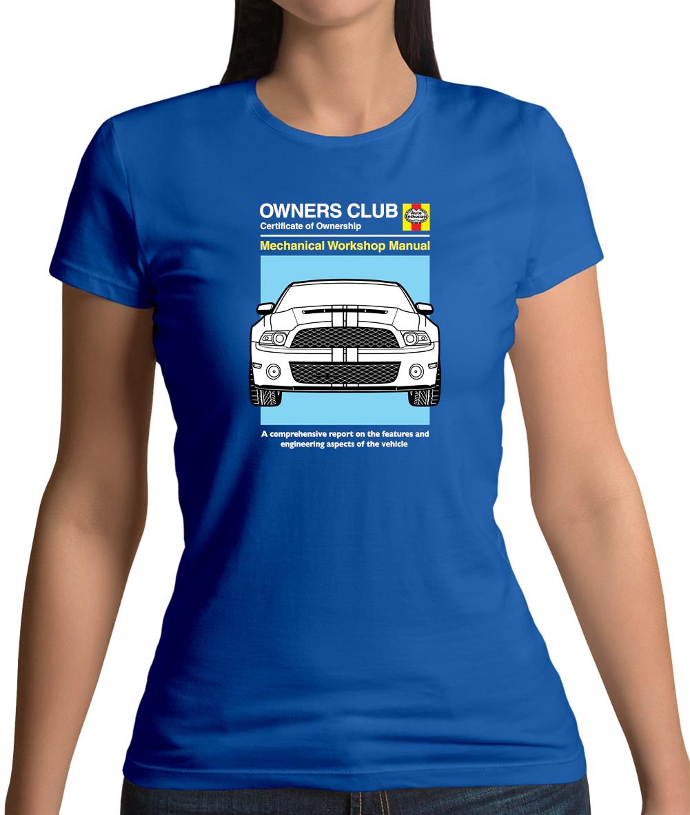 Car Owners Manual Mustang Mustang Womens T-Shirt
