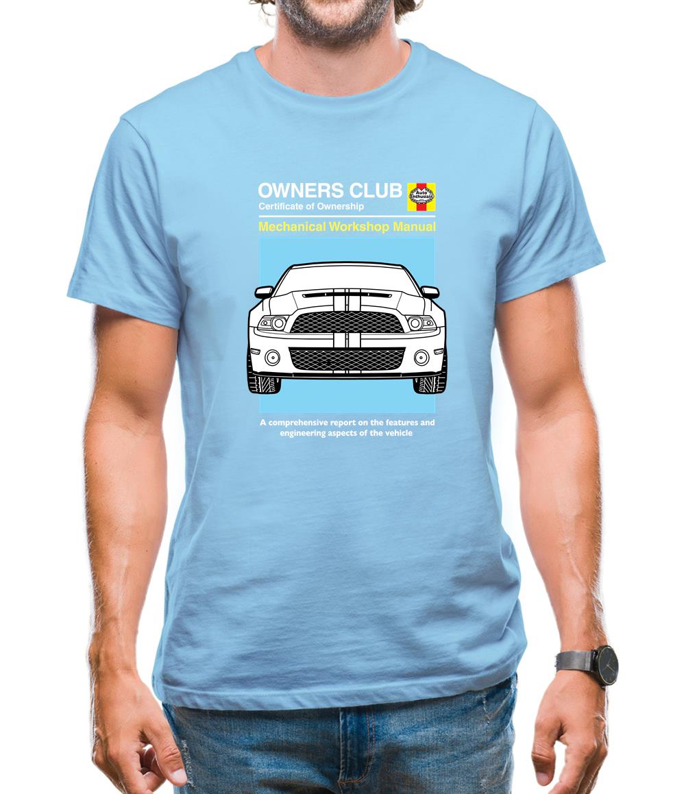 Car Owners Manual Mustang Mustang Mens T-Shirt