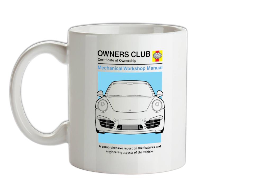 Car Owners Manual 911 Ceramic Mug