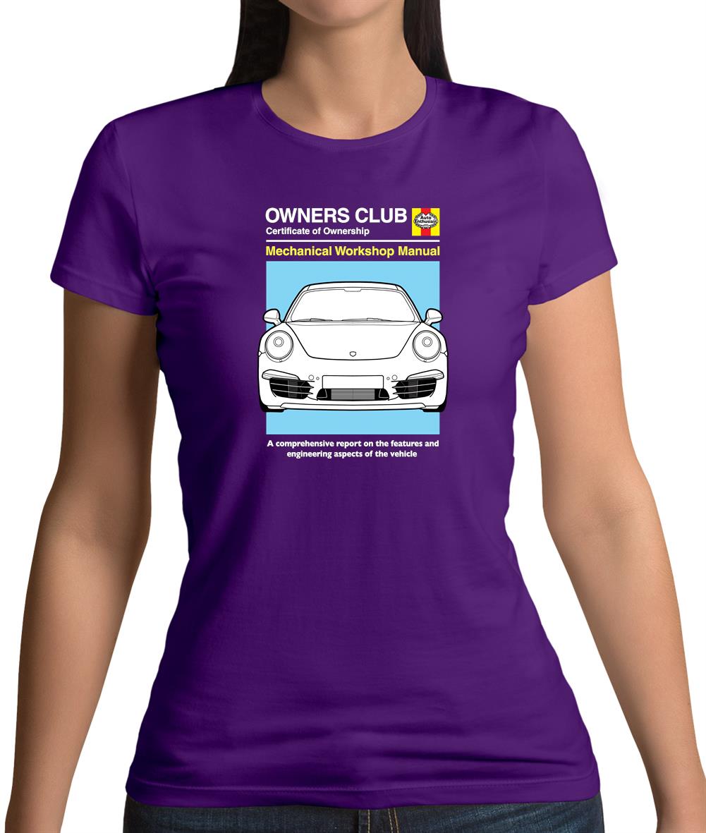 Car Owners Manual 911 Womens T-Shirt