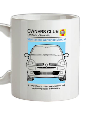Car Owners Manual Clio Ceramic Mug