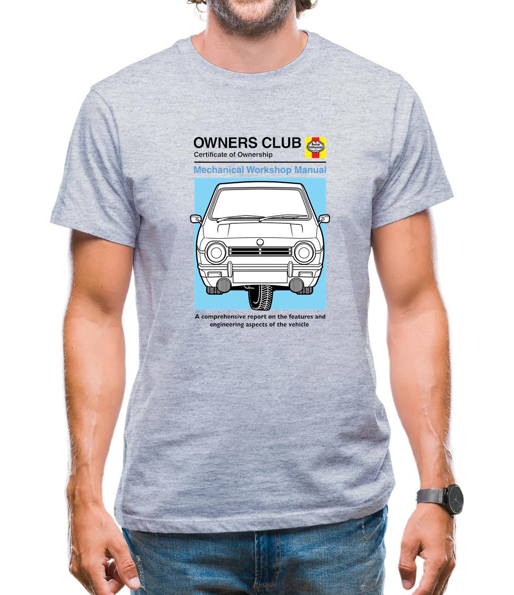 Car Owners Manual Reliant Robin Mens T-Shirt