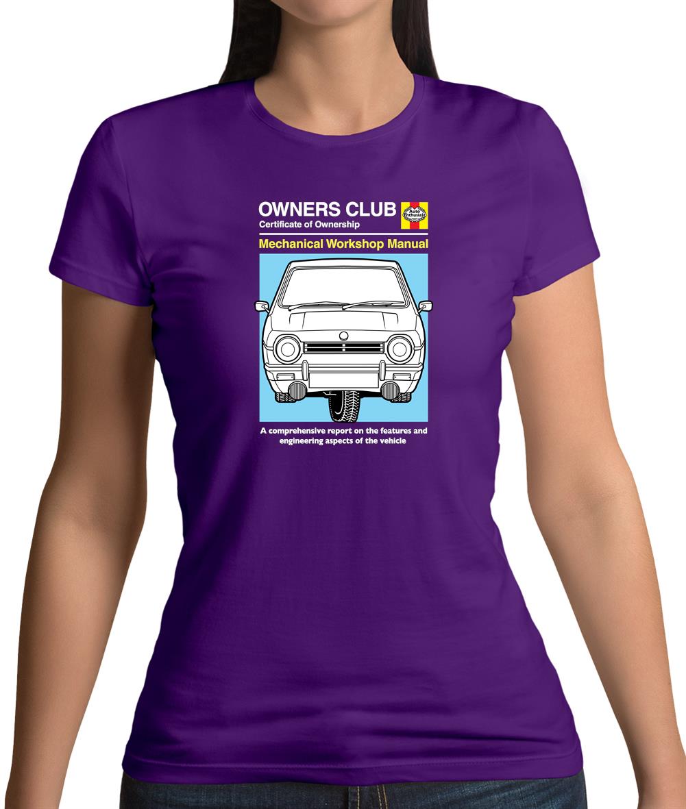 Car Owners Manual Reliant Robin Womens T-Shirt