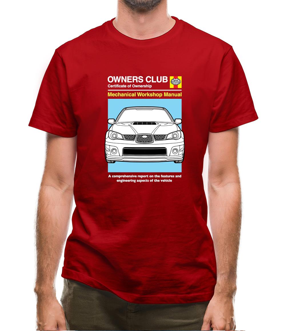 Car Owners Manual Impreza Mens T-Shirt