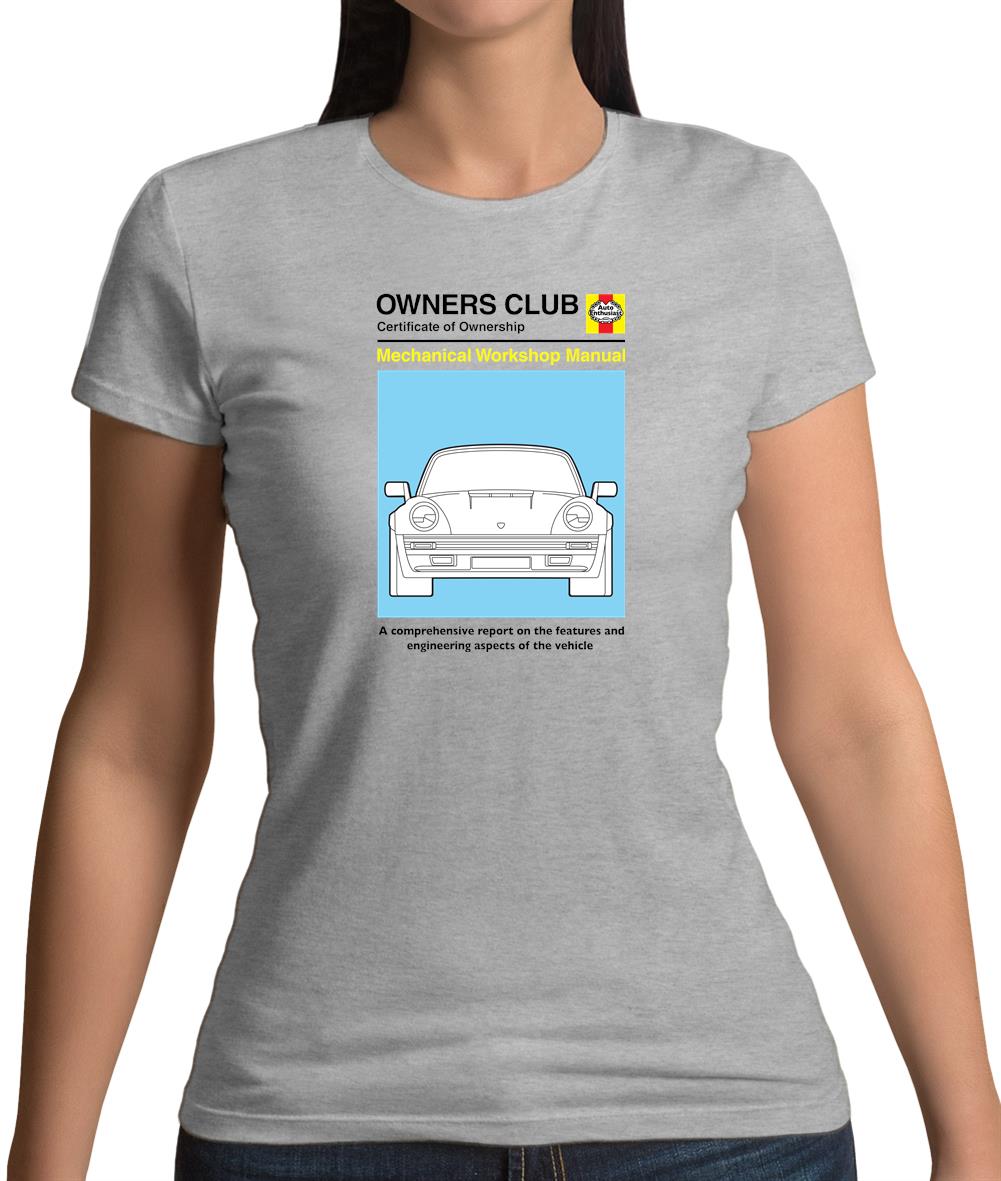 Car Owners Manual 964 Turbo Womens T-Shirt