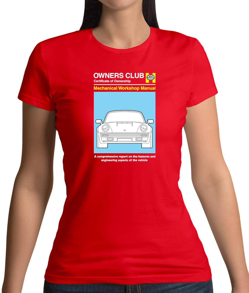 Car Owners Manual 964 Turbo Womens T-Shirt