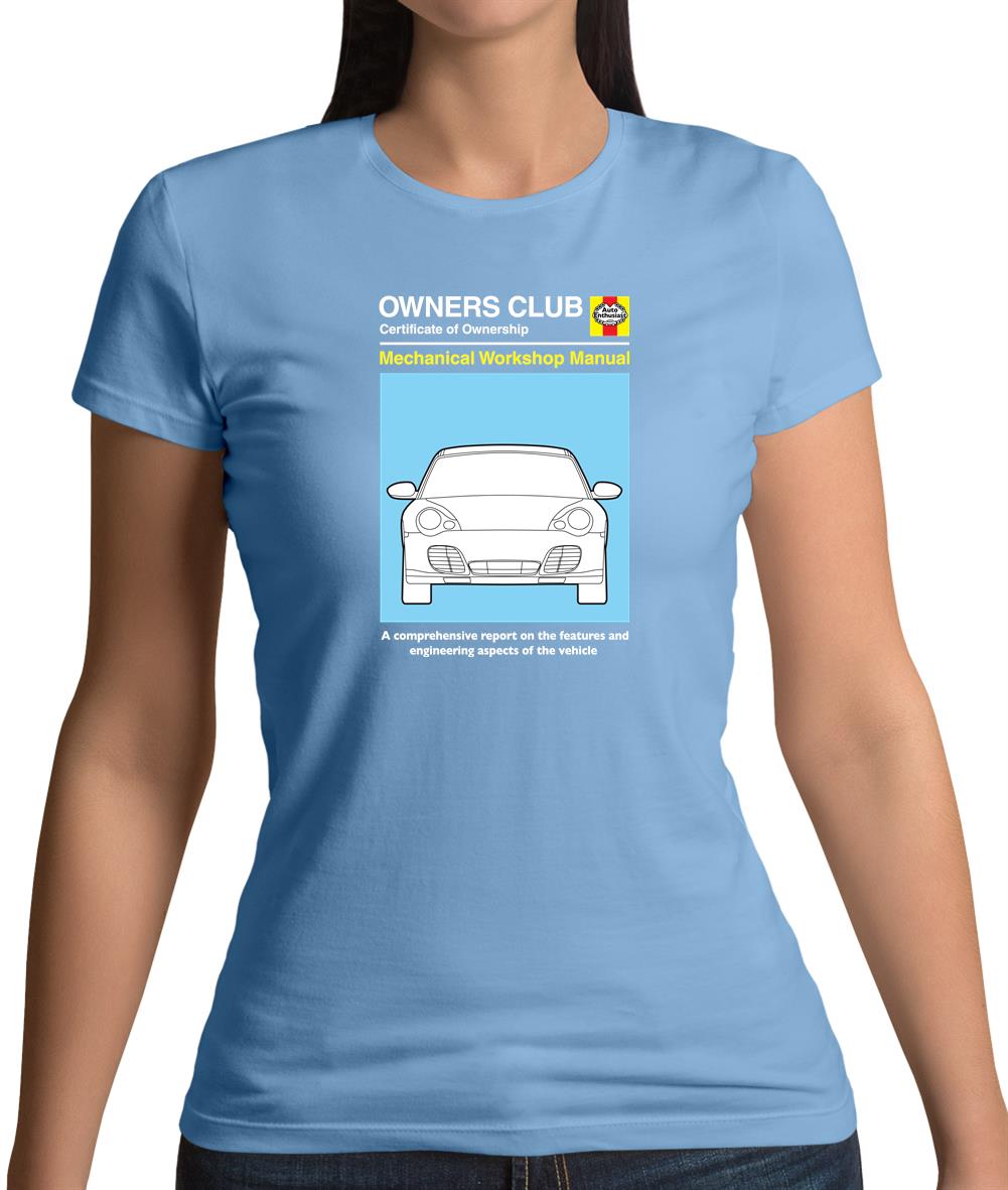 Car Owners Manual 996 Turbo Womens T-Shirt