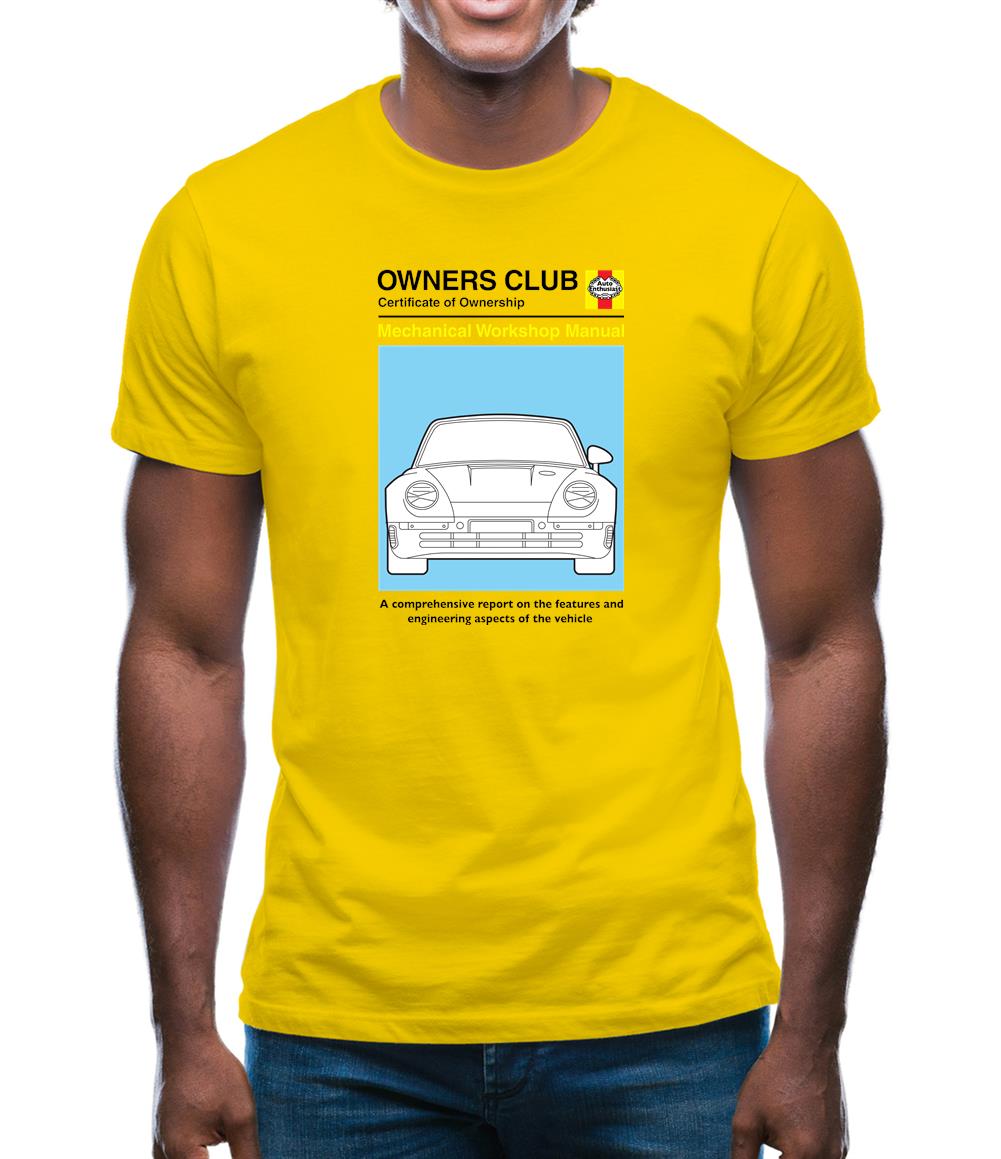 Car Owners Manual 959 Turbo Mens T-Shirt