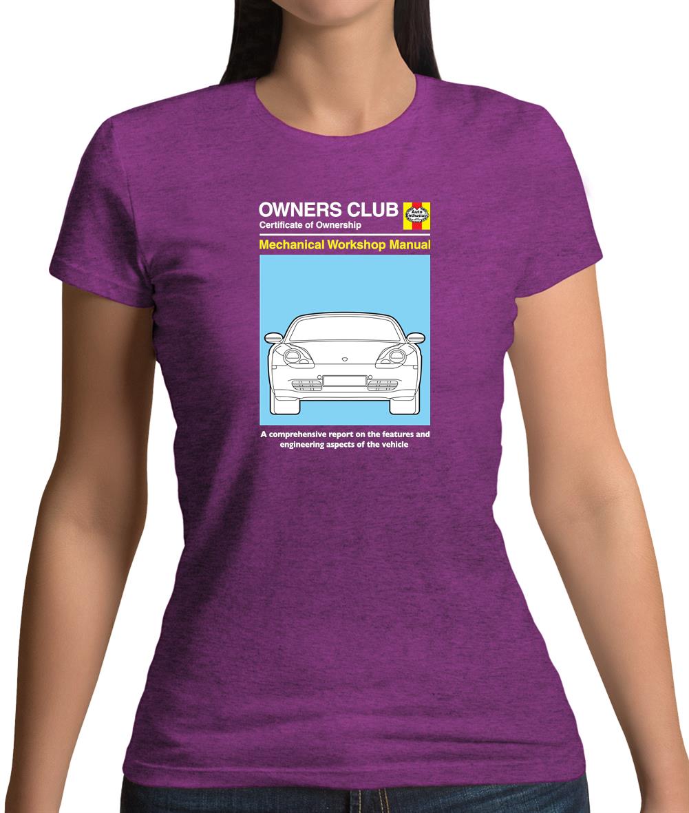 Car Owners Manual 986 Turbo Womens T-Shirt