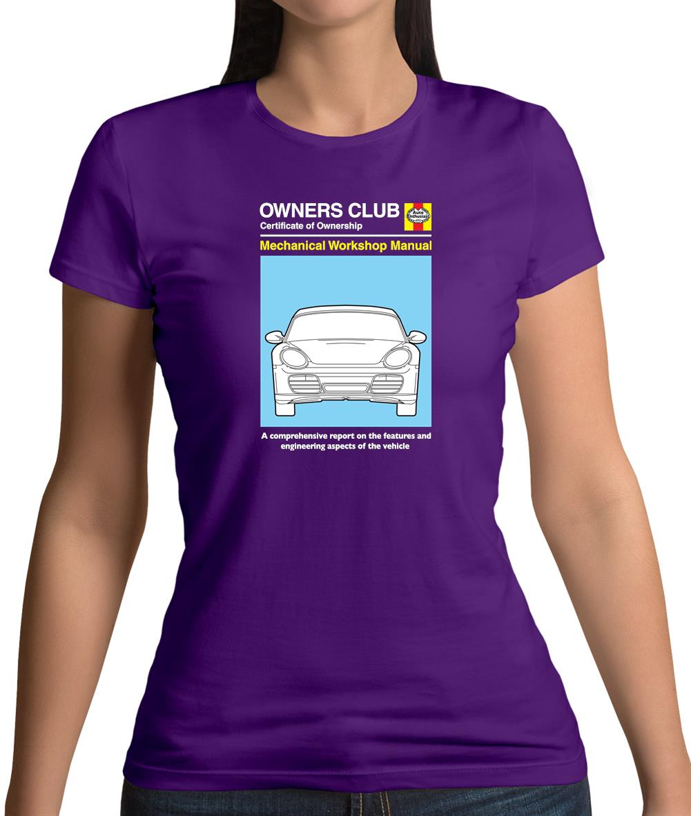Car Owners Manual 987 Womens T-Shirt