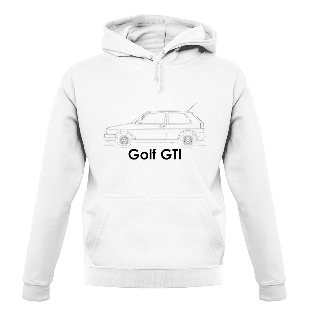 Side View Golf Gti Mk2 unisex hoodie