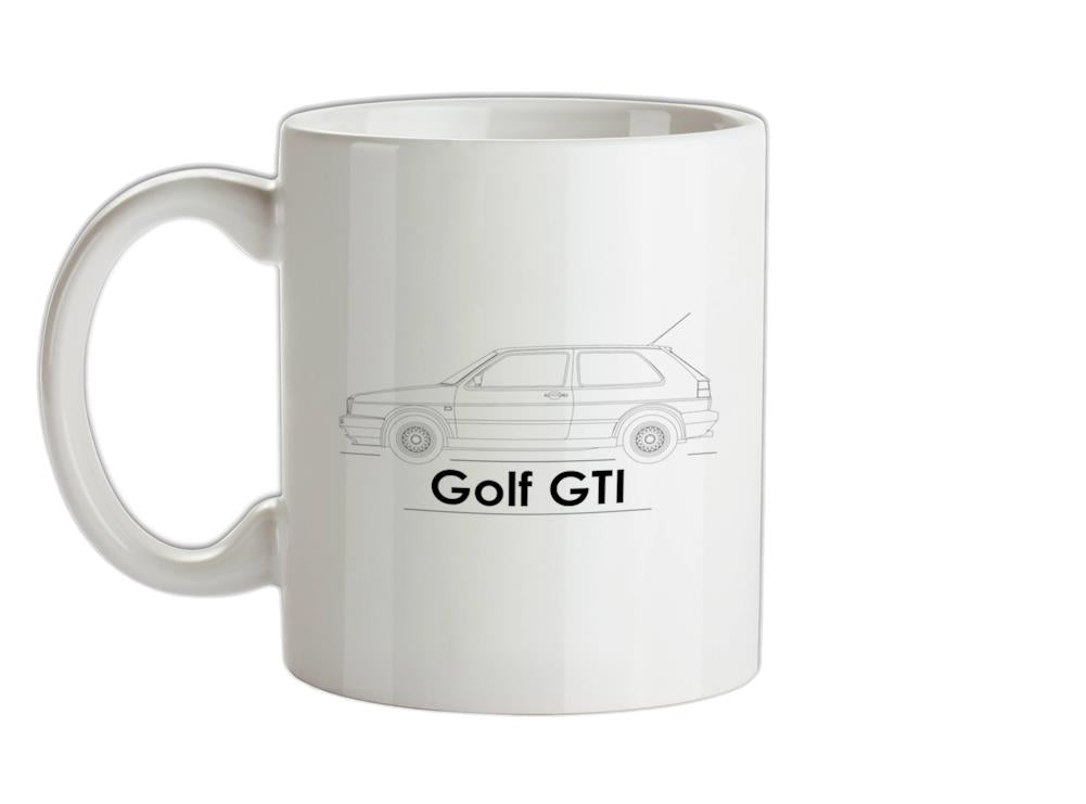 Side View Golf GTI MK2 Ceramic Mug