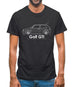 Side View Golf Gti Mk2 Mens T-Shirt