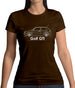 Side View Golf Gti Mk2 Womens T-Shirt