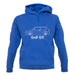 Side View Golf Gti Mk2 unisex hoodie