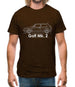 Side View Golf Mk2 Mens T-Shirt