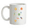 Cartoon Space Scene Ceramic Mug