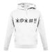 Swear Symbols unisex hoodie