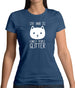 Cat Hair Is Lonely People Glitter Womens T-Shirt