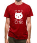 Cat Hair Is Lonely People Glitter Mens T-Shirt