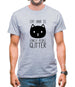 Cat Hair Is Lonely People Glitter Mens T-Shirt