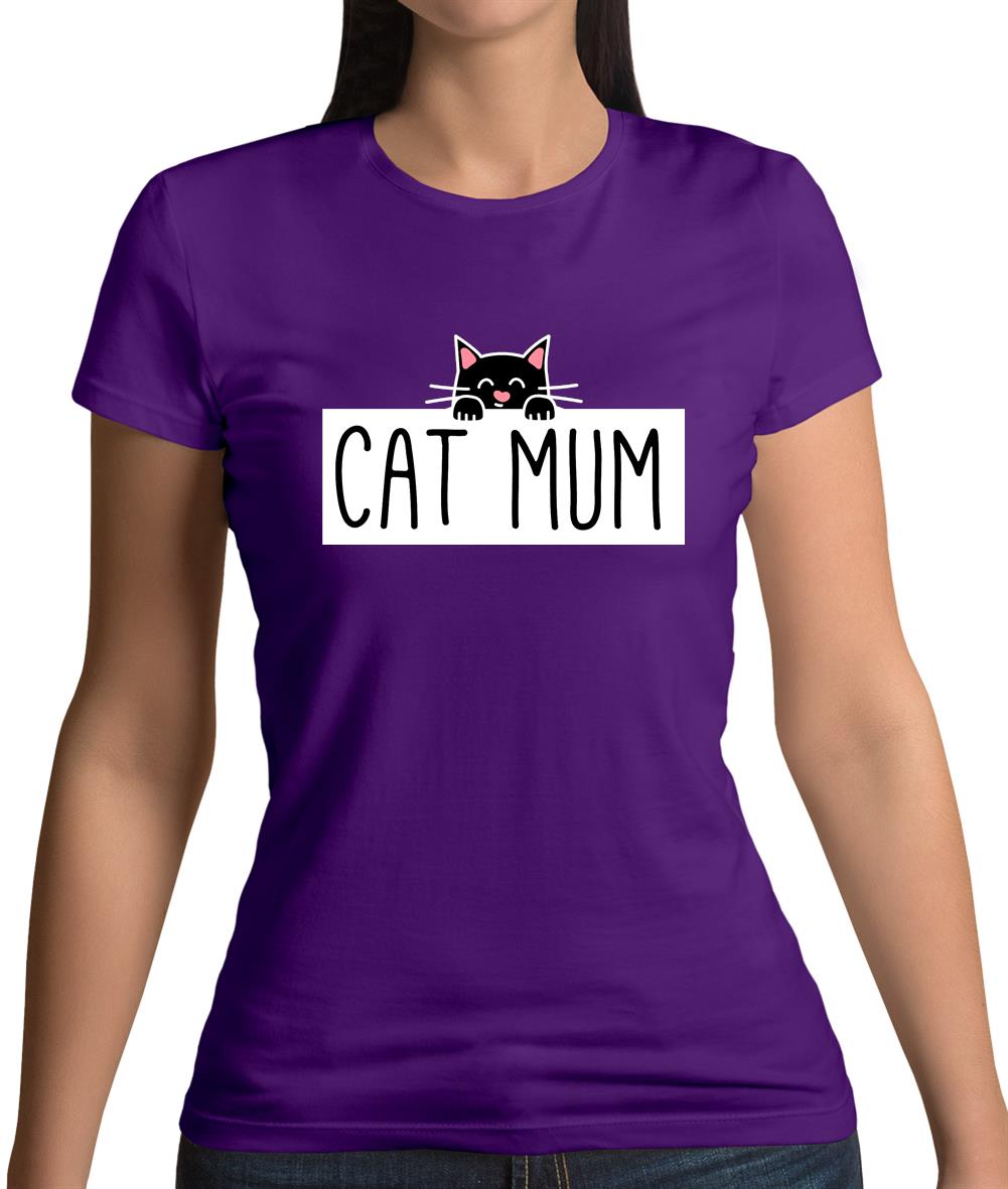 Cat Mum Womens T-Shirt